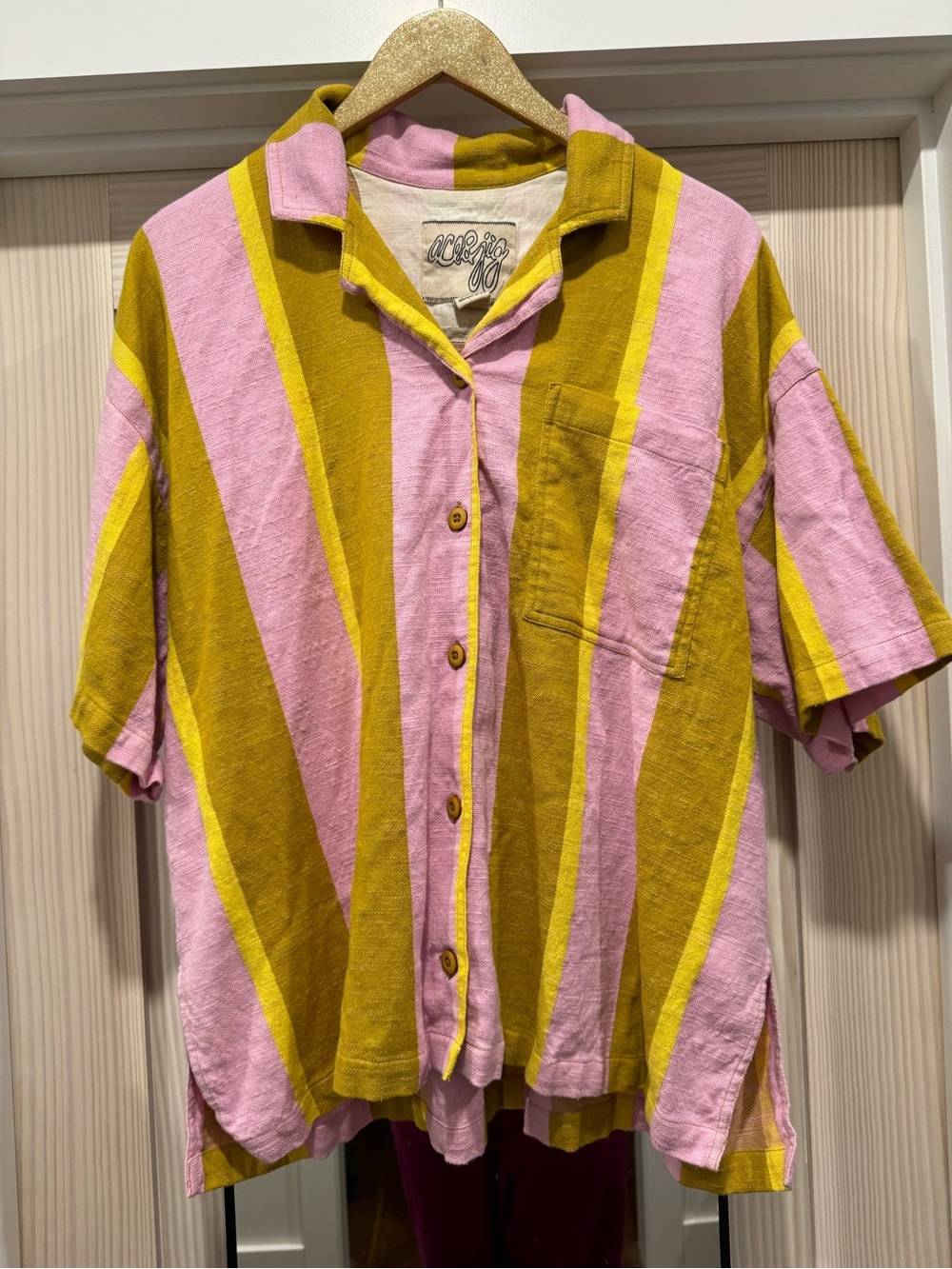 Ace & Jig Bobby Shirt in Glee, Size Large